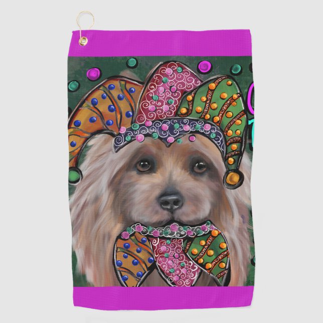 AUSTRALISCHER TERRIER GOLFHANDTUCH (Vorderseite)