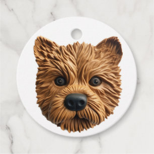 Australischer Terrier Hund 3D inspiriert Geschenkanhänger