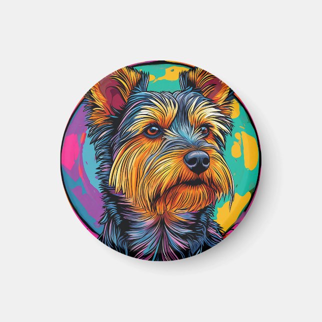 Australischer Terrier Hund Magnet (Vorne)