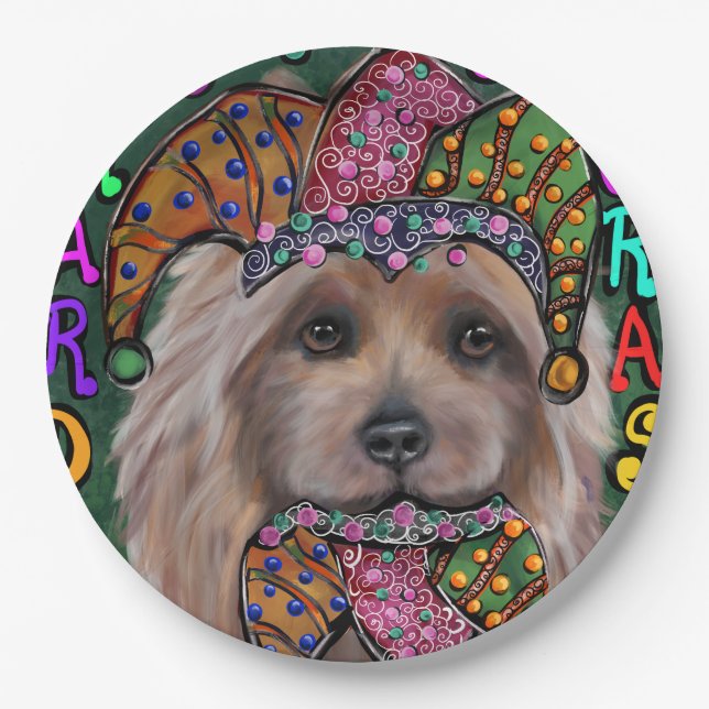 AUSTRALISCHER TERRIER PAPPTELLER (Vorderseite)