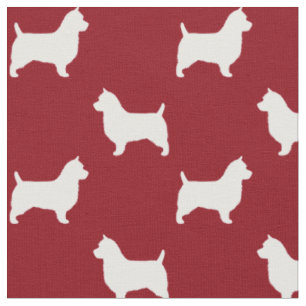 Australischer Terrier-Silhouette-Muster Stoff