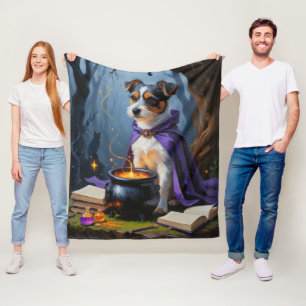 Australischer Terrier - Whimsical Halloween-Malere Fleecedecke