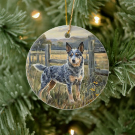 Australischer Treibhund Keramik Ornament
