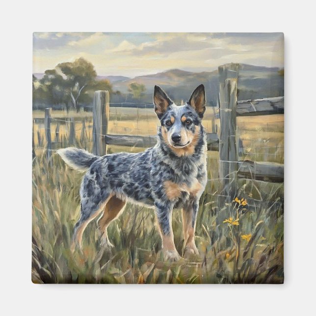 Australischer Treibhund Magnet (Vorne)