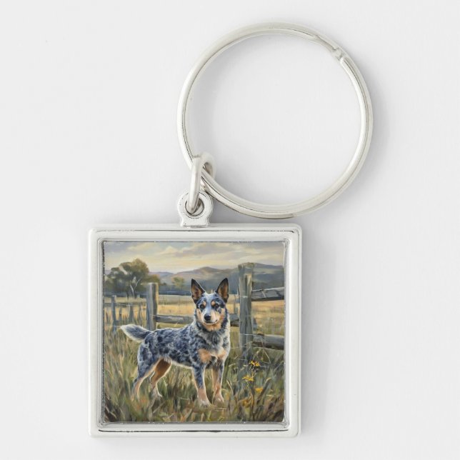 Australischer Treibhund Schlüsselanhänger (Vorne)