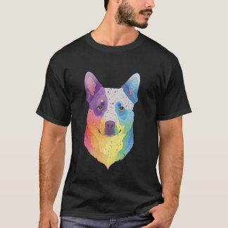 Australischer Tüderhund Heeler Farbige Pop Art Spl T-Shirt