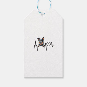 Australischer Tüderhund Herzschlag Ekg Herz Pfote Geschenkanhänger