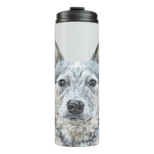 Australischer Tüderhund-Malerei - Süße Originalkun Thermosbecher
