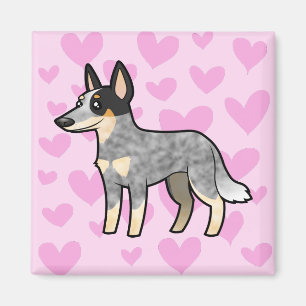 Australischer Vieh-Hund/Kelpie-Liebe Magnet