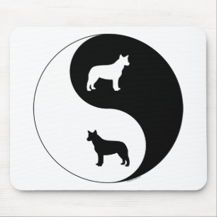 Australischer Vieh-Hund Yin Yang Mousepad