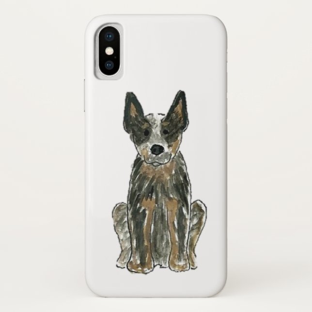 Australischer Vieh-Hundblauer Heeler Case-Mate iPhone Hülle (Rückseite)