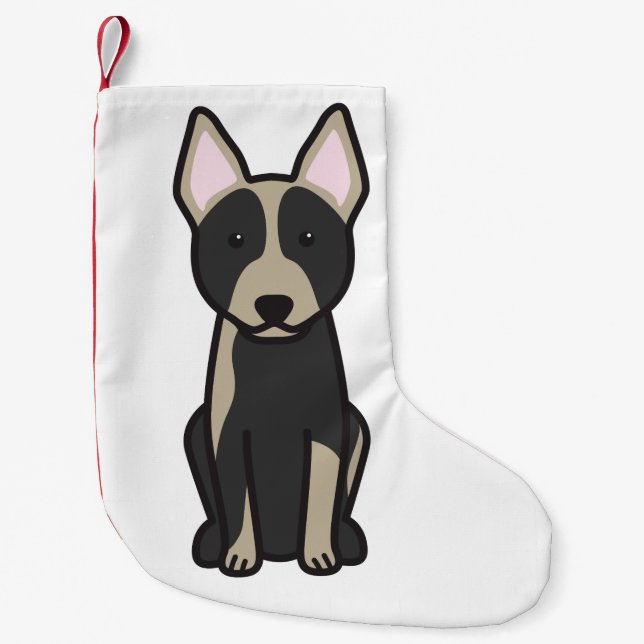 Australischer Vieh-HundeCartoon Kleiner Weihnachtsstrumpf (Vorderseite)
