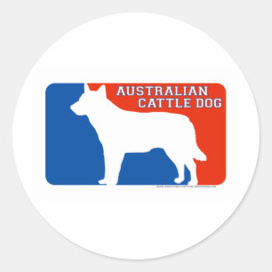 Australischer Vieh-HundeSpielklasse-Hundeaufkleber Runder Aufkleber