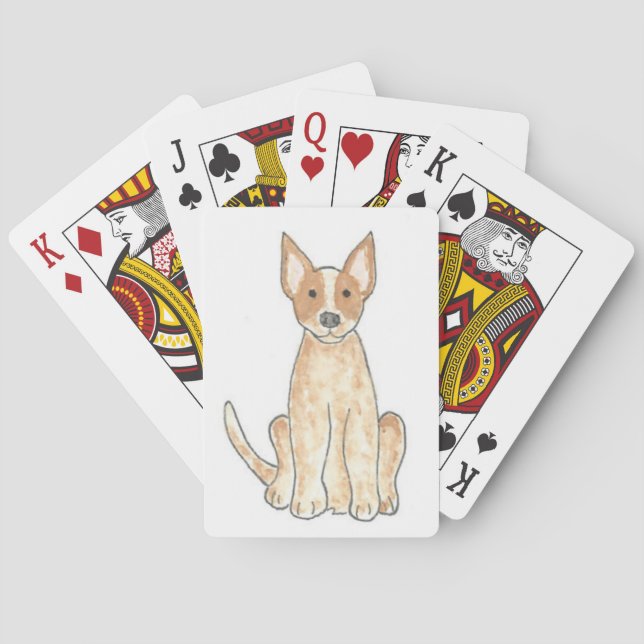 Australischer Vieh-Hundrote Heeler Spielkarten (Rückseite)