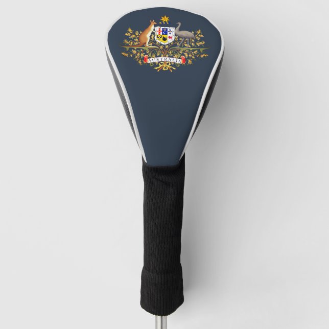 Australischer Wappen Golf Headcover (Vorderseite)