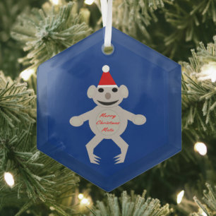 Australischer Weihnachts-Koala-Bär Ornament Aus Glas