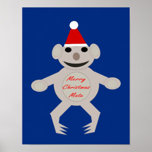 Australischer Weihnachts-Koala-Bär-Plakat Poster