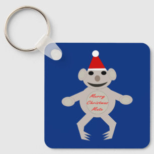 Australischer Weihnachtskoala Bear Custom Schlüsselanhänger