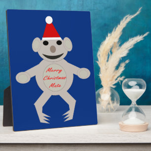 Australischer Weihnachtskoala Bear Plaque Fotoplatte