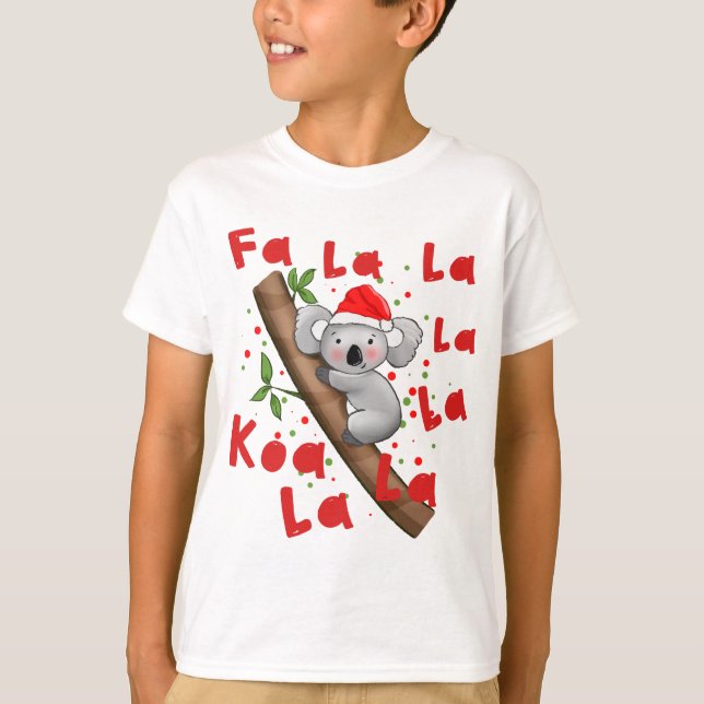 Australischer Weihnachtsmann Santa Koala La La T-Shirt (Vorderseite)