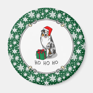 Australischer Weihnachtsschäfer (blauer Merle tan/ Magnet