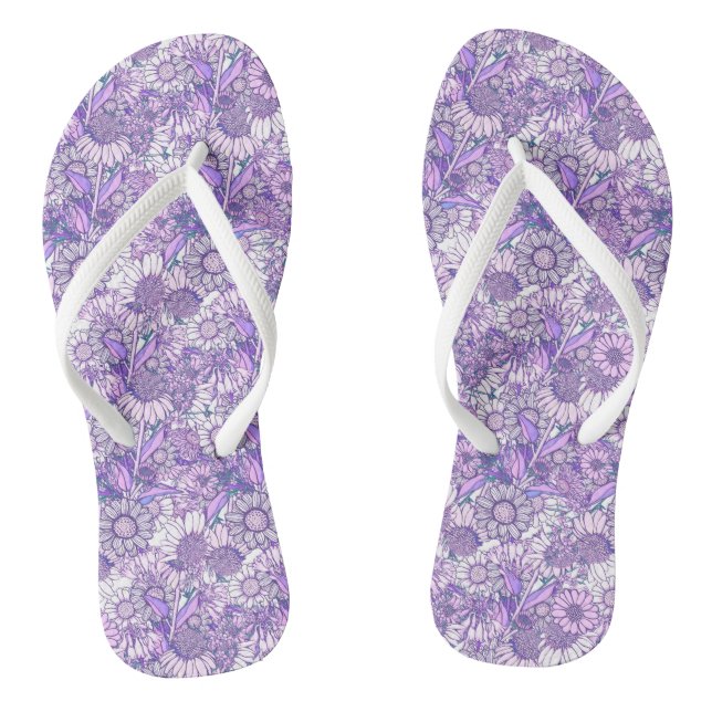 Australischer Wildblume Garden Flip Flops (Fußbett)