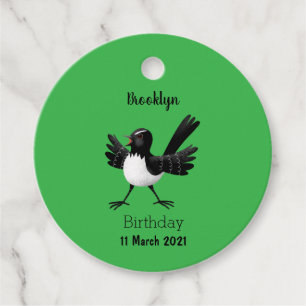 Australischer Willie Wagtail Cartoon Geschenkanhänger