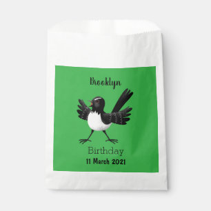 Australischer Willie Wagtail Cartoon Geschenktütchen