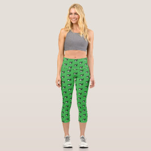 Australischer Willie Wagtail Cartoon personalisier Capri Leggings