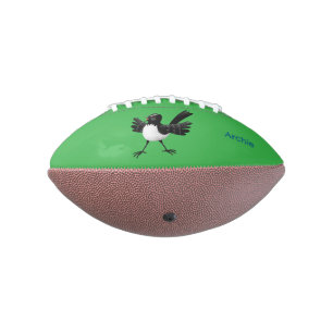 Australischer Willie Wagtail Cartoon personalisier Football
