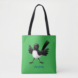 Australischer Willie Wagtail Cartoon personalisier Tasche
