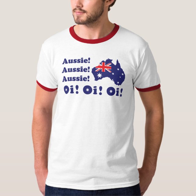 Australisches australisches Australier Oi Oi Oi Oy T-Shirt (Vorderseite)