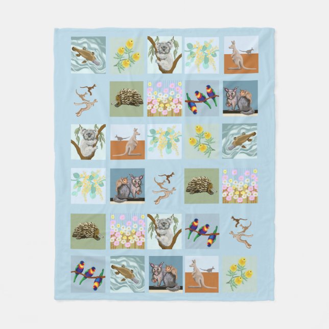 Australisches Baby-Decke Fleecedecke (Vorderseite)