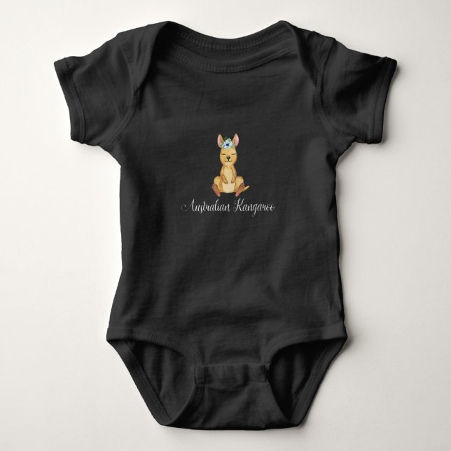 Australisches Baby Kangaroo, Baby Geschenk Kangaro Strampler (Vorderseite)