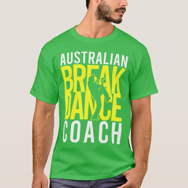 Australisches Break Dancer Coach Halloween Kostüm T-Shirt (Vorderseite)