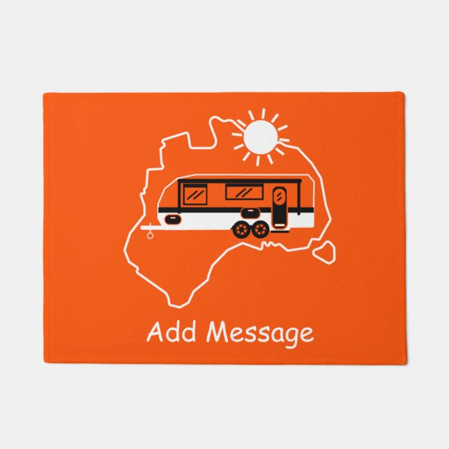 Australisches Caravan Camping Doormat Fußmatte (Vorderseite)