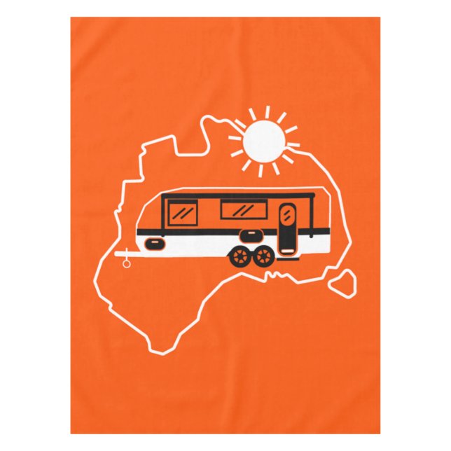 Australisches Caravan-Camping Tischdecke (Vorderseite)