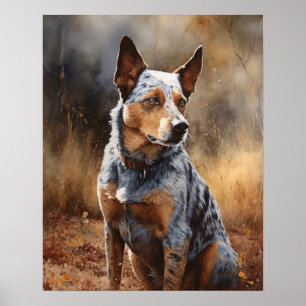 Australisches Cattle Dog Art Print Poster