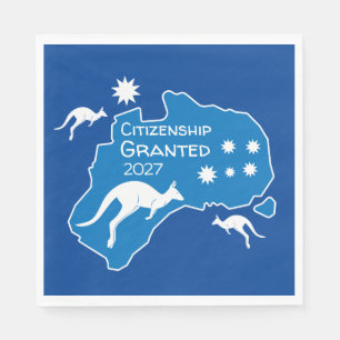 Australisches Citizenship Party - Geschenke Serviette
