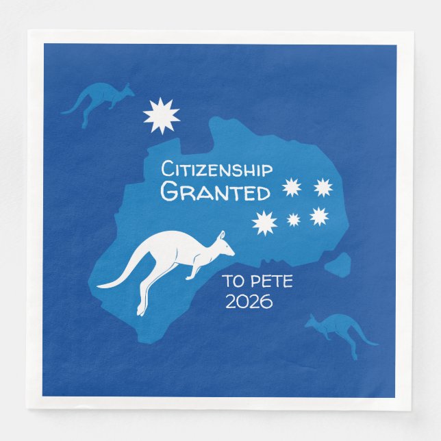 Australisches Citizenship Party - Geschenke Serviette (Vorderseite)