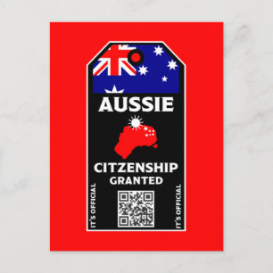 Australisches Citizenship Party Herzlichen Glückwu Postkarte
