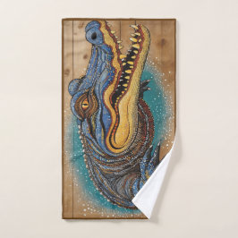 Australisches Crocodile Art Design Handtuch