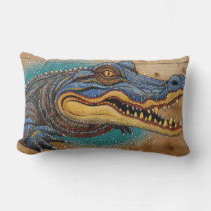 Australisches Crocodile Art Design Lendenkissen