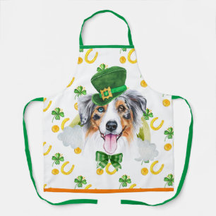 Australisches Ferienhaus Dekor St. Patrick's Day H Schürze