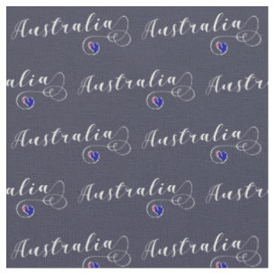 Australisches Flaggenherz, australisches Design Stoff