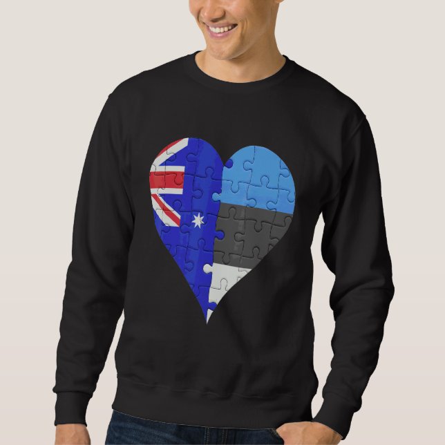 Australisches Flaggenherz Sweatshirt (Vorderseite)
