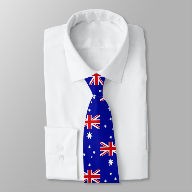 Australisches Flaggenmuster Krawatte (Gebunden)