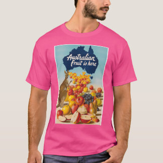 Australisches Frucht Retro Vintage Poster T-Shirt