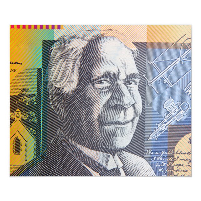 Australisches Geld Fotodruck (Vorne)
