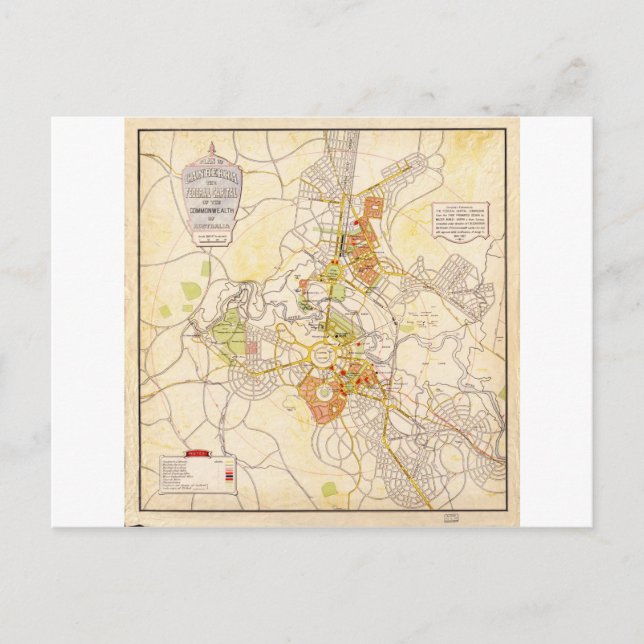 Australisches Hauptstadt Territorium Canberra Postkarte (Vorderseite)